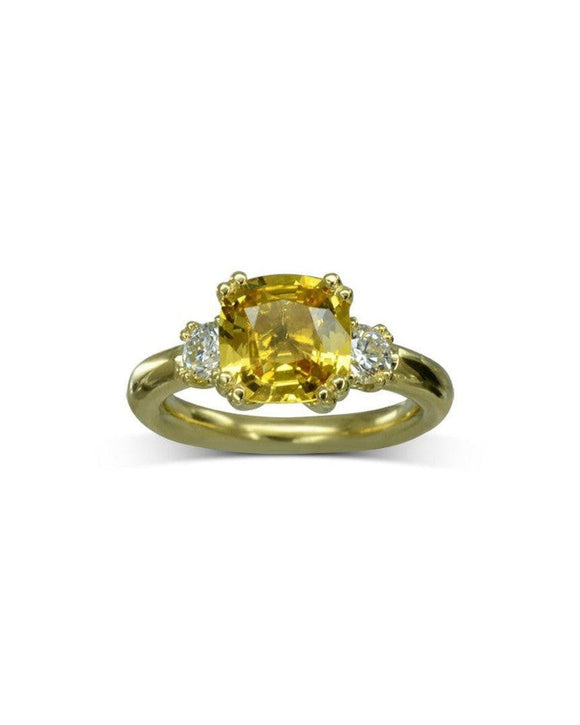 Yellow Sapphire Engagement Ring Ring Pruden and Smith