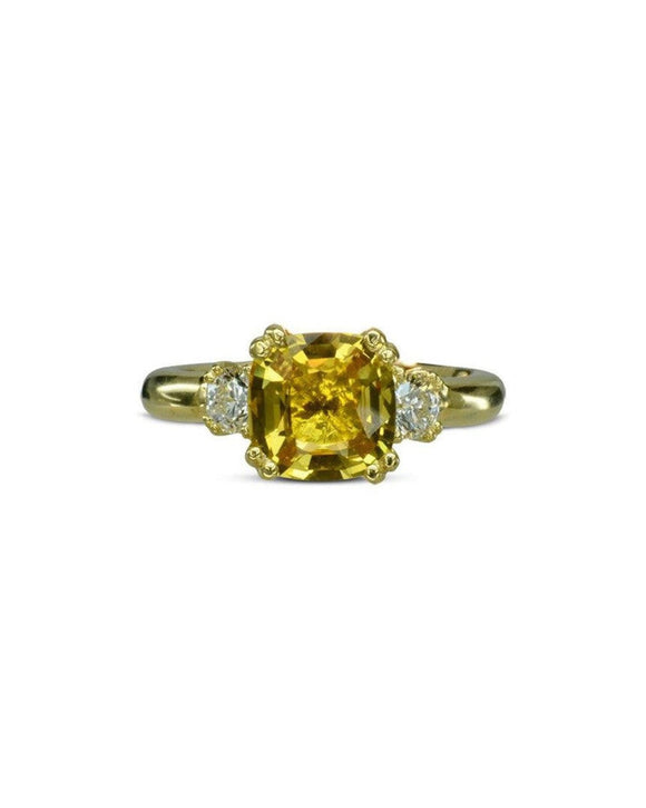 Yellow Sapphire Engagement Ring Ring Pruden and Smith