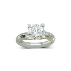 Claw Set Round Brilliant Diamond Engagement Ring (2.5ct) Ring Pruden and Smith   