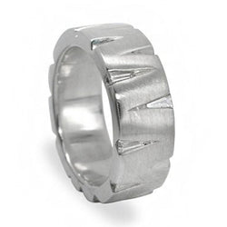 Slash Diamond Platinum Ring Ring Pruden and Smith   