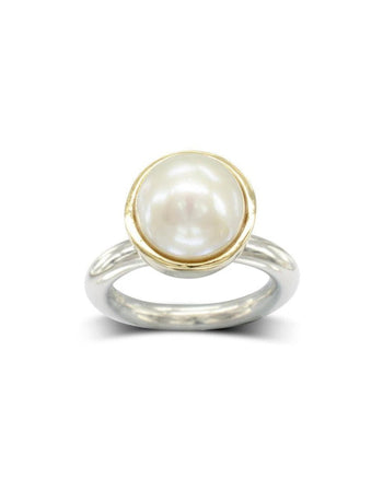 Silver Pearl Stacking Ring Set Ring Pruden and Smith   