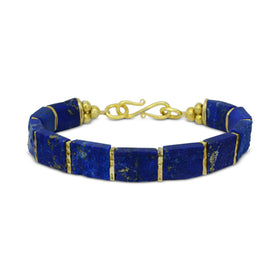 Slim Lapis Lazuli Bracelet Bracelet Pruden and Smith   