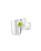Wrap Round Silver Peridot Ring Ring Pruden and Smith Default Title  