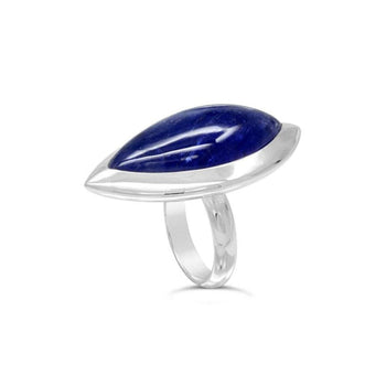 Tanzanite Silver Cocktail Ring Ring Pruden and Smith   