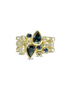 18ct Yellow Gold Sapphire Stacking Ring Ring Pruden and Smith   