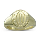 Engraved Monogram Signet Ring Ring Pruden and Smith   