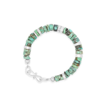 Silver and Turquoise Bracelet Bracelet Pruden and Smith   