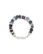 Rough Sapphire and Silver Discs Bracelet Bracelet Pruden and Smith   