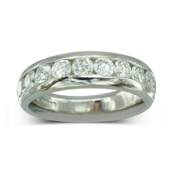 Court Round Brilliant Cut Diamond Full Eternity Ring (2ct) Ring Pruden and Smith   