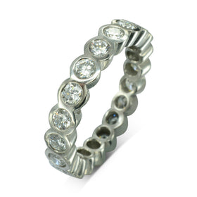 Platinum Eternity Ring Tube Form Ring Pruden and Smith   