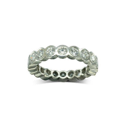 Tube Form Platinum Full Eternity Ring (2ct) Ring Pruden and Smith   