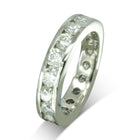 Channel Set Round Brilliant Diamond Full Eternity Ring (2ct) Ring Pruden and Smith Platinum  