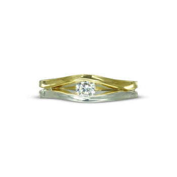 Trap Diamond Solitaire Engagement Ring Ring Pruden and Smith   