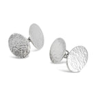 Oval Chain Peened Cufflinks by Pruden and Smith | 54000039-oval-chain-peened-cufflinks.jpg