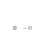 Platinum and Diamond 9ct Gold Stud Earrings Earstuds Pruden and Smith 0.5cts 4mm  