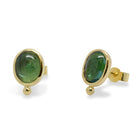 Green Tourmaline Gold Roman Ear Studs by Pruden and Smith | 60000501-Green-tourmaline-18ct-gold-roman-ear-studs_web_jpg.jpg
