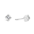 Princess Cut Diamond Cube Ear Studs by Pruden and Smith | 60000549-platinum-and-princess-cut-diamond-cube-earstuds.jpg