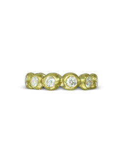 Nugget Yellow Gold Diamond Full Eternity Ring (6mm) Ring Pruden and Smith   