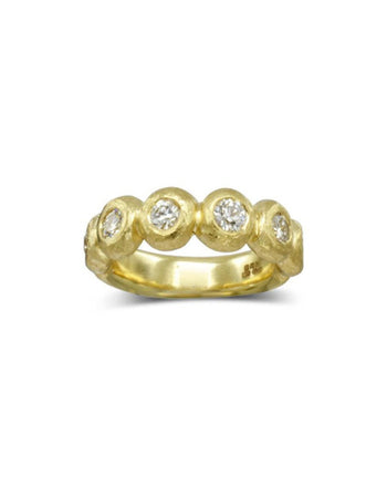 Nugget Yellow Gold Diamond Eternity Ring Ring Pruden and Smith   