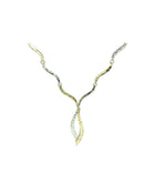 Forged Two Colour Gold Necklace Necklace Pruden and Smith   