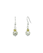 Nugget Gold and Silver Drop Earrings Earring Pruden and Smith   