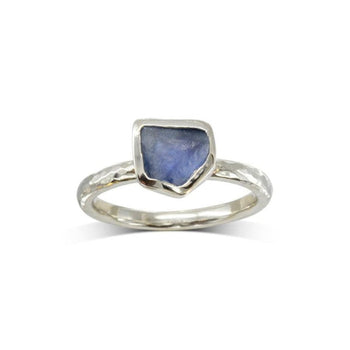 Rough Cut Sapphire Engagement Ring Ring Pruden and Smith   