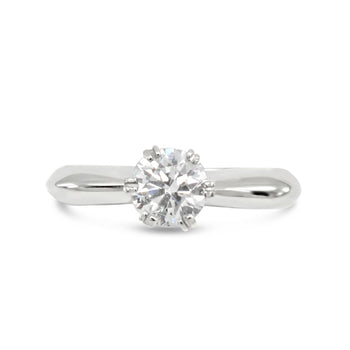 Double Claw Solitaire Engagement Ring Ring Pruden and Smith   