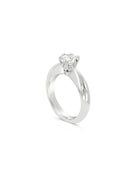 Double Claw Solitaire Engagement Ring Ring Pruden and Smith   
