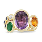 Amethyst, Citrine, Diamond and Sapphire Stacking Ring Ring Pruden and Smith Default Title  