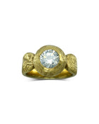 Nugget Diamond Gold Unusual Ring (1ct) Ring Pruden and Smith 18ct Yellow Gold  
