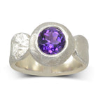 Giant Amethyst Silver Nugget Ring - Plus Other Gems Ring Pruden and Smith Amethyst (Purple)  