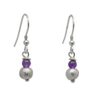 Amethyst and Silver Nugget Earrings Earring Pruden and Smith   