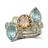 Aquamarine Diamond Citrine Stacking Rings by Pruden and Smith | Aqua-stacking-rings-3.png