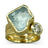 Aquamarine Chunk Diamond Stacking Dress Ring by Pruden and Smith | Aquamarine-chunk-and-diamond-dress-ring4-3.jpg