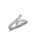 Spiky Organic Fitted Diamond Wedding Ring Ring Pruden and Smith   