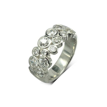 Water Bubbles Diamond Platinum Eternity Ring Ring Pruden and Smith   