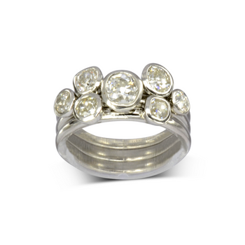 Rose Cut Diamond Stacking Ring Ring Pruden and Smith   