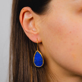 Lapis Lazuli Teardrop Earrings by Pruden and Smith | DSC09022.webp