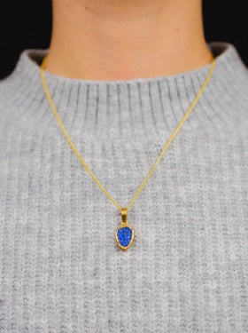 Tiny Lapis Lazuli Pendant Pendant Pruden and Smith   