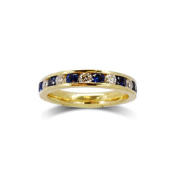 Sapphire and Diamond Eternity Ring Ring Pruden and Smith   