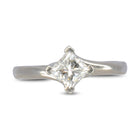 Twist Princess Cut Diamond Engagement and Shaped Wedding Ring Ring Pruden and Smith   