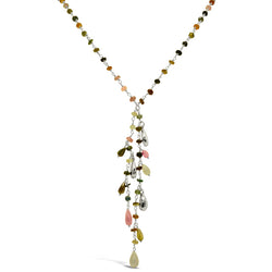Tourmaline Beaded Tassel Necklace Silver or Gold Vermeil by Pruden and Smith | DSC6385.jpg