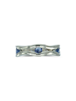 Side Hammered Birthstone Eternity Ring Ring Pruden and Smith   