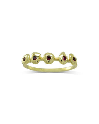Pebble 9ct Yellow Gold Birthstone Ring Ring Pruden and Smith   