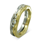 Trap Mixed Metal Diamond Eternity Ring (4mm) Ring Pruden and Smith 18ct Yellow Gold and Platinum  