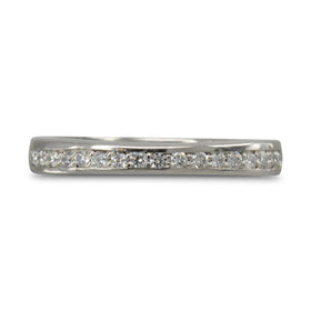 Channel Set Diamond Eternity and Wedding Band Ring Pruden and Smith   