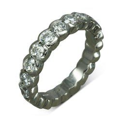 Scalloped Diamond Eternity Ring (2ct) Ring Pruden and Smith   