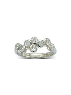 Water Bubbles Diamond Eternity Ring (Large) Ring Pruden and Smith 9ct White Gold  