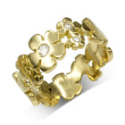 Flower 9ct Gold Eternity Ring Ring Pruden and Smith   