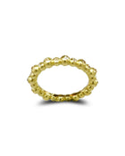 Nugget Dainty Yellow Gold Diamond Eternity Ring Ring Pruden and Smith   